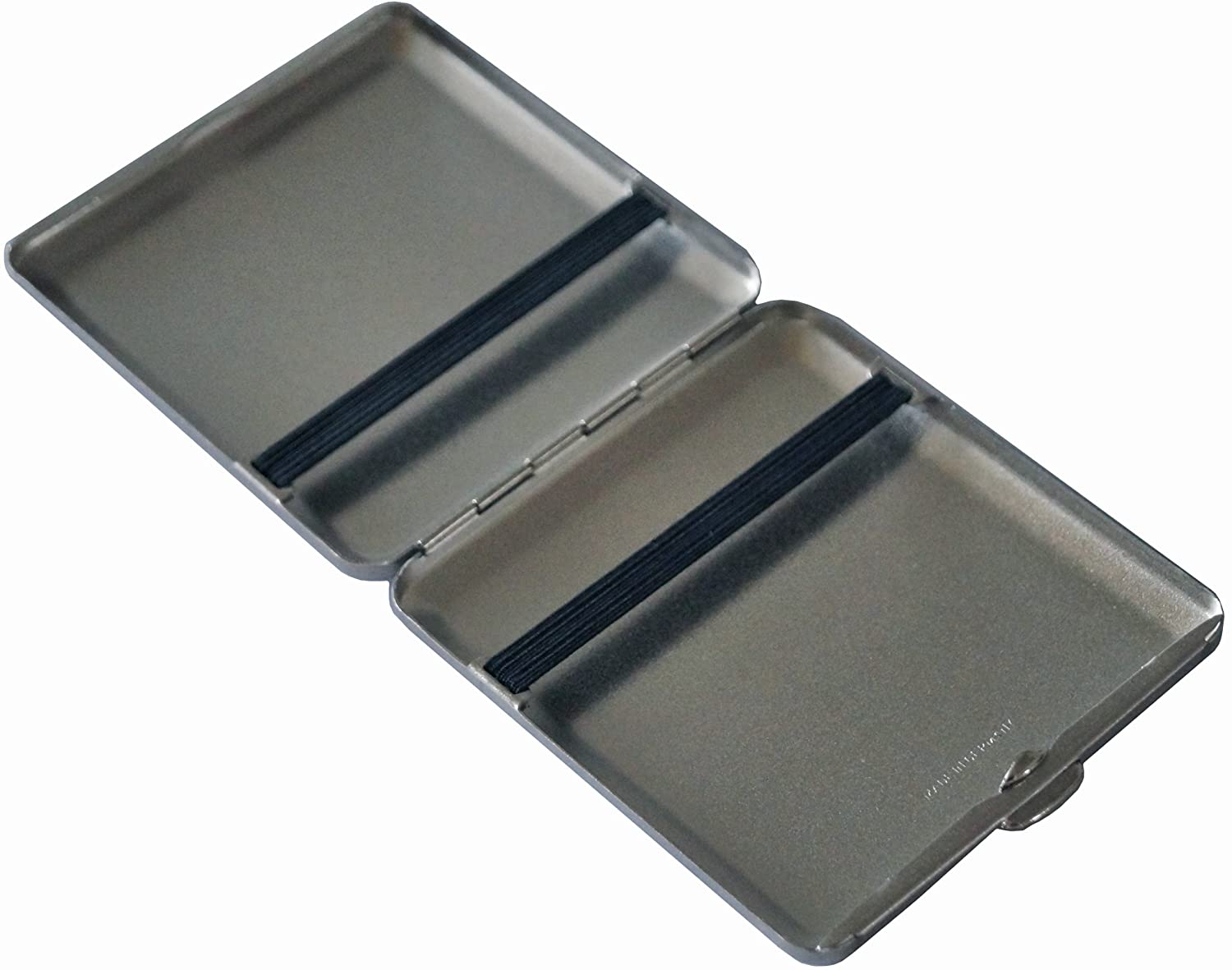 GERMANUS Cigarette Case Nickel Matte Engravable, Silver - Image 2