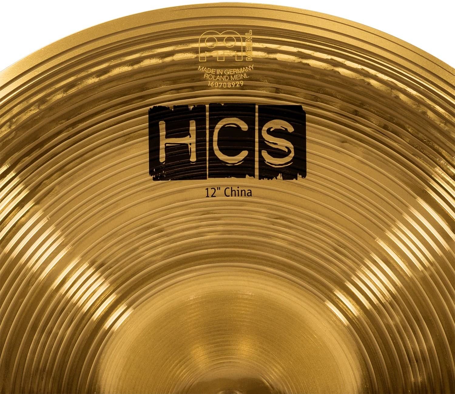 Meinl Cymbals HCS China Cymbal 12 inch (Video) for Drum Set (30,48cm) Traditional Finish Brass, Made in Germany (HCS12CH) - Image 4