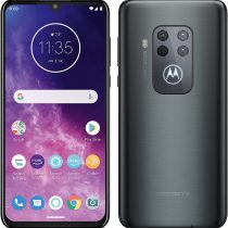 Motorola One Zoom with Alexa Hands-free Dual SIM Smartphone (6.4 Inch FHD+ Display, Quad Camera System, 128 GB/4 GB, Android 9.0, Headset + Cover), Electric Grey