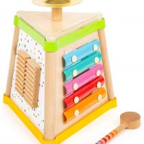 Small Foot 11507 Musical Triangle Sound, Made of Wood, a Brightly Coloured Multi-Instrument for Young Musicians Toys, Multicolored