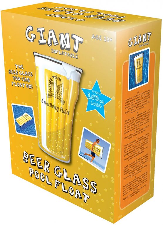 Oliphant Pint Glass Pool Float Novelty Inflatable Swimming Pool Toy