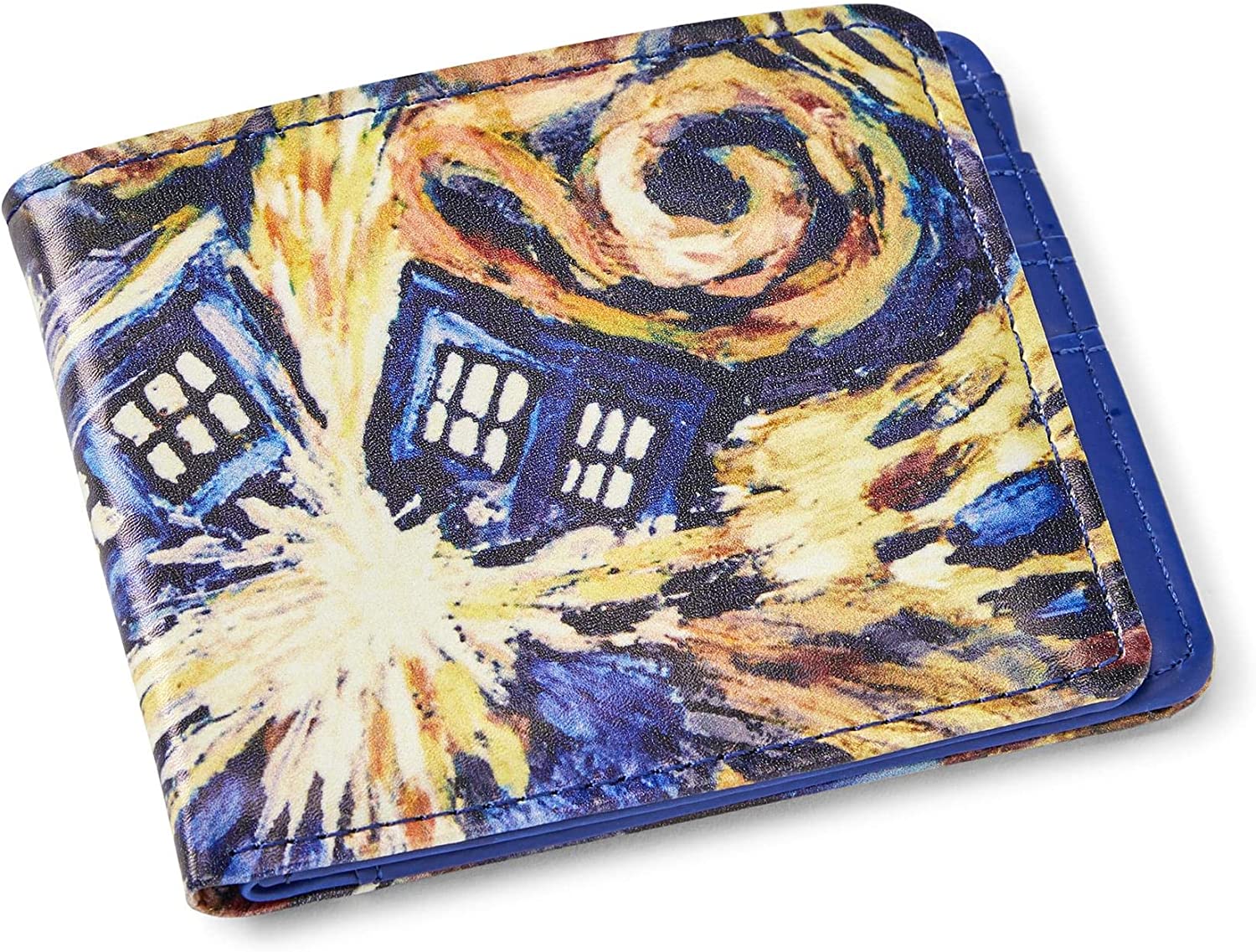 Doctor Who Exploding TARDIS Bi-Fold Wallet, Blue