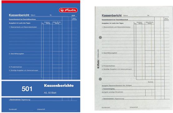 Herlitz Receipts A5,1 Piece,50 Sheets - Image 2