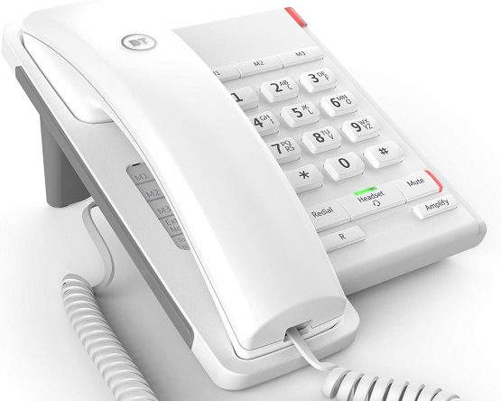 BT Converse 2100 Corded Telephone, White
