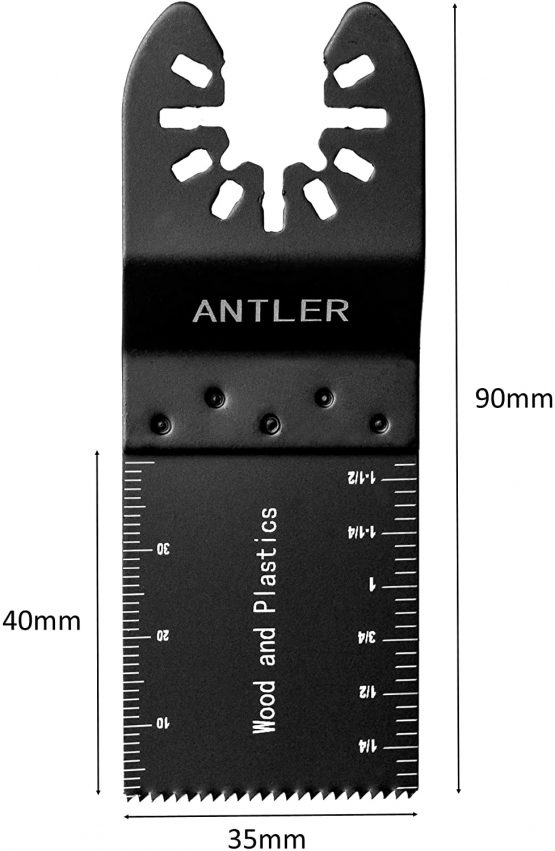 Antler Blades QAB35WB For Dewalt Stanley Worx F30 Erbauer Black and Decker Oscillating Multitool 10x 35mm - Image 2