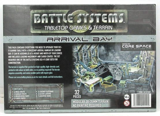 Battle Systems Sci-Fi Terrain - 28mm Modular 3D Space Terrain - Perfect for Wargaming and Roleplaying Tabletop Games - Full Colour Printed 3D 40K Multi Level Building Models (Arrival Bay)