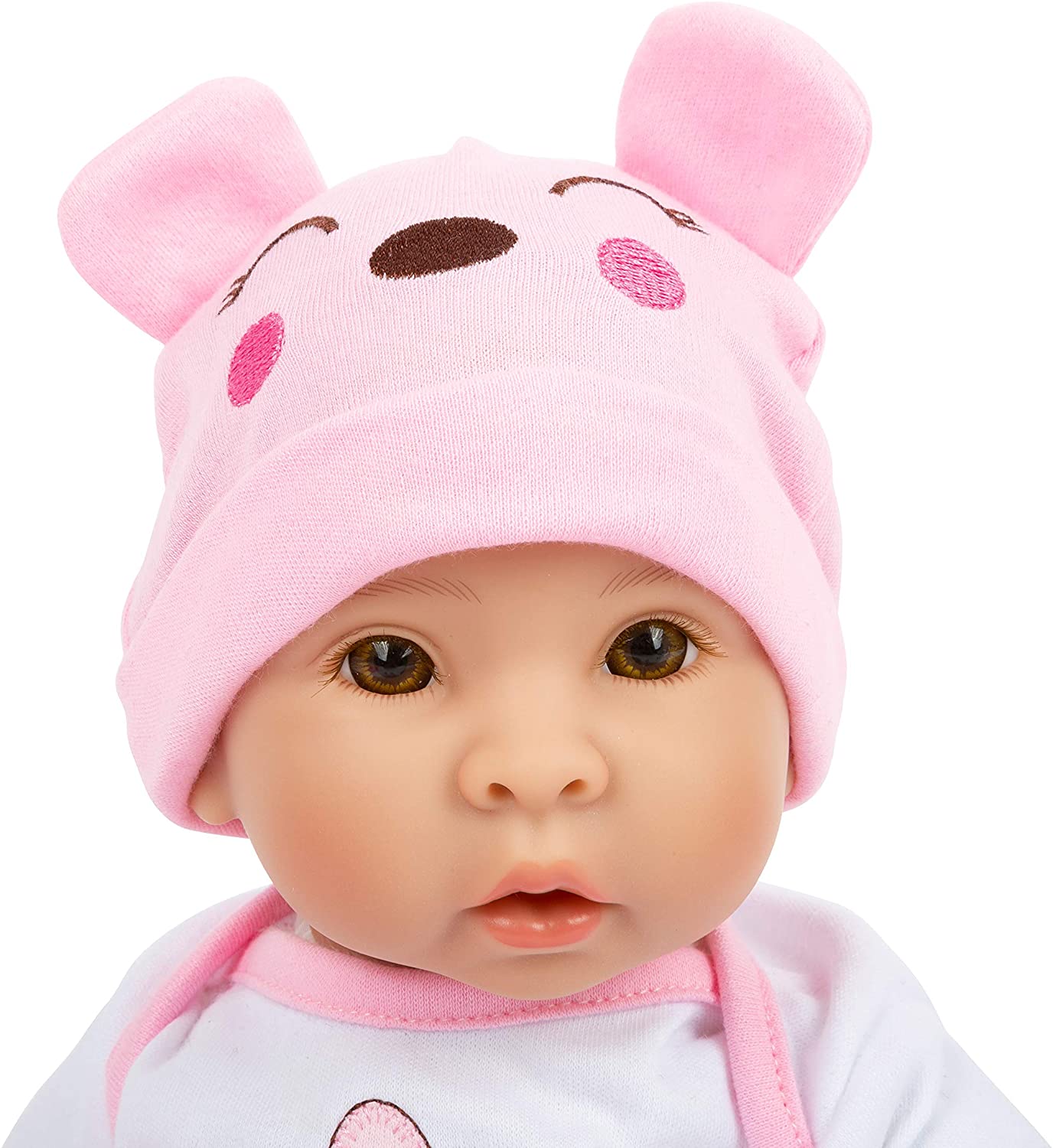 Small Foot 11522 Girl Baby Doll with Accessories, Role-Playing Toy, with Soft Body, 5 Pieces, Multicolored - Image 4