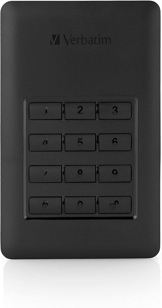 Verbatim 53403 2 TB Store 'n' Go Secure Portable HDD with Keypad Access - Black