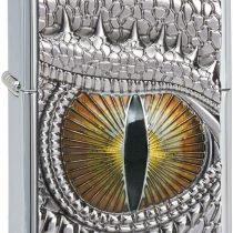 Zippo Emblem, Dragon Eye High Polished Chrome, Standard