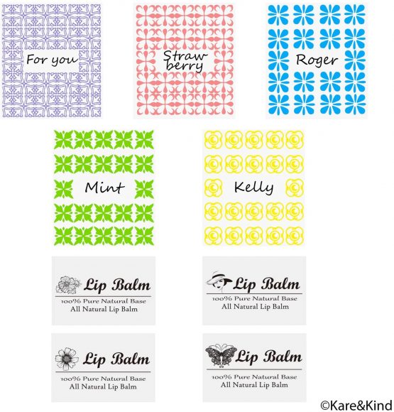 Lip Balm Container Tubes - 50-Pack (10x5 Colors) - DIY - 3/16 Oz (5.5 ml) - Including 50 Writeable (10x5 Colors) & 50 Printed Lip Balm Stickers - Twist Mechanism and a Cap - Empty - Make Lip Balm - Image 3