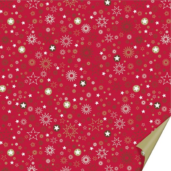 Heyda 204875557 Heyda 204875557 Folding Sheets (Curlie & Stardust) 15 x 15 cm, Stardust Red