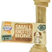 Good Boy - Small Rawhide Knotted Bones - Dog Chews - Made From 100 Percent Natural Hide - Pack of 10 - Dog Treats Natural