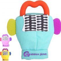 Gummee Glove Teething Mitten for Babies 3-6 Months Detachable Teether Teething Ring Baby Shower Gift Premium Quality 100% Cotton and Food Grade Silicone EN71 Tested Perfect Teething