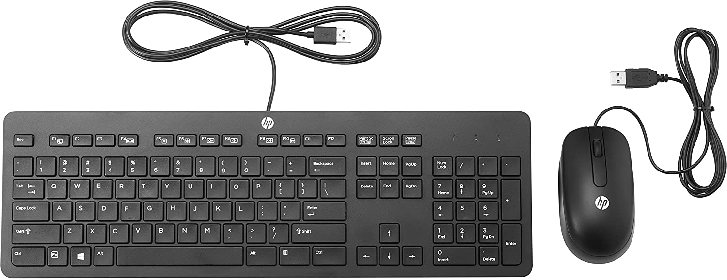 HP Slim USB Keyboard and Mouse (German layout), Black - Image 2