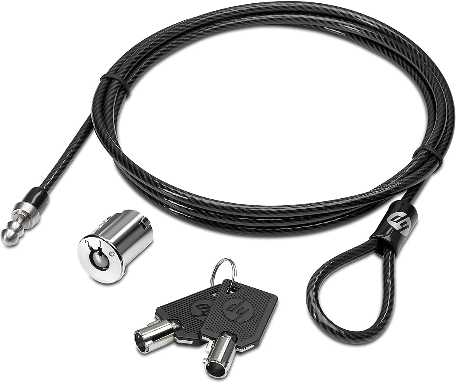 HP AU656AA Docking Station Cable Lock, Black