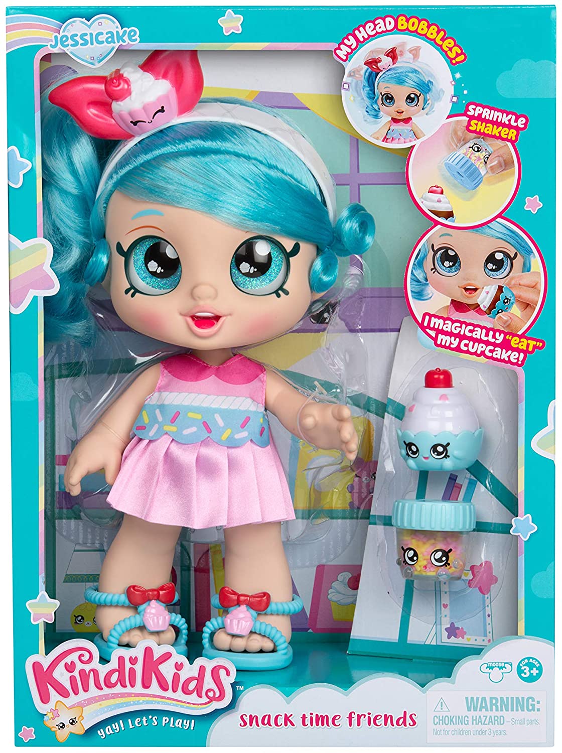 Kindi Kids Jessicake 10 Inch Toddler Doll and 2 Shopkin Accessories - Image 2