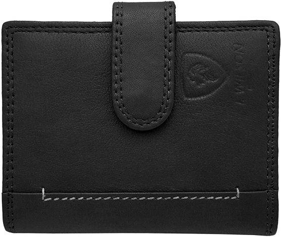 J Wilson London Designer Soft Genuine Leather Credit Card Holder Wallet with Plastic Sleeves RFID Safe Contactless Blocking ID Protection 16 Clear Plastic Pockets - 4 Further Card (Black) - Image 3