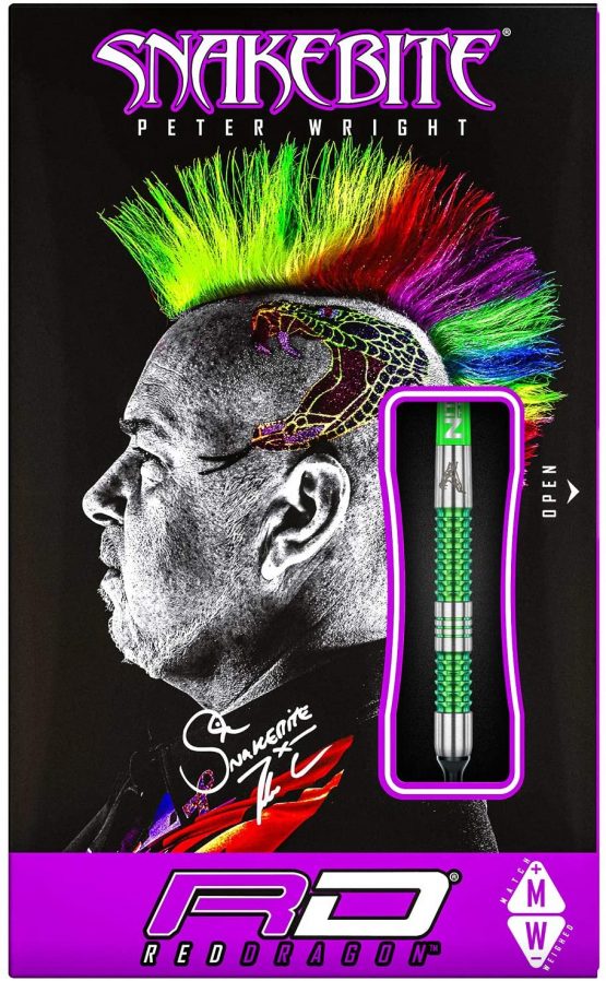 RED DRAGON Peter Wright Snakebite Mamba Soft-Tip - 18g Tungsten Steeltip Darts with Flights and Shafts - Image 4