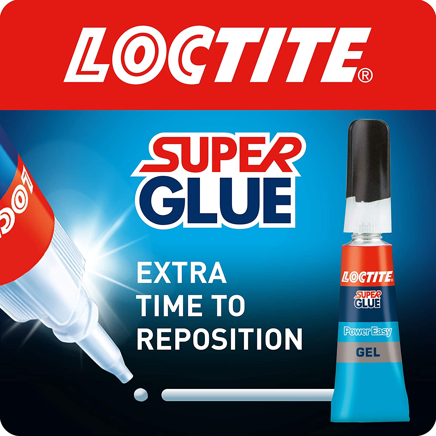 Loctite Super Glue Power Easy Gel / Extra strong gel nondrip glue for