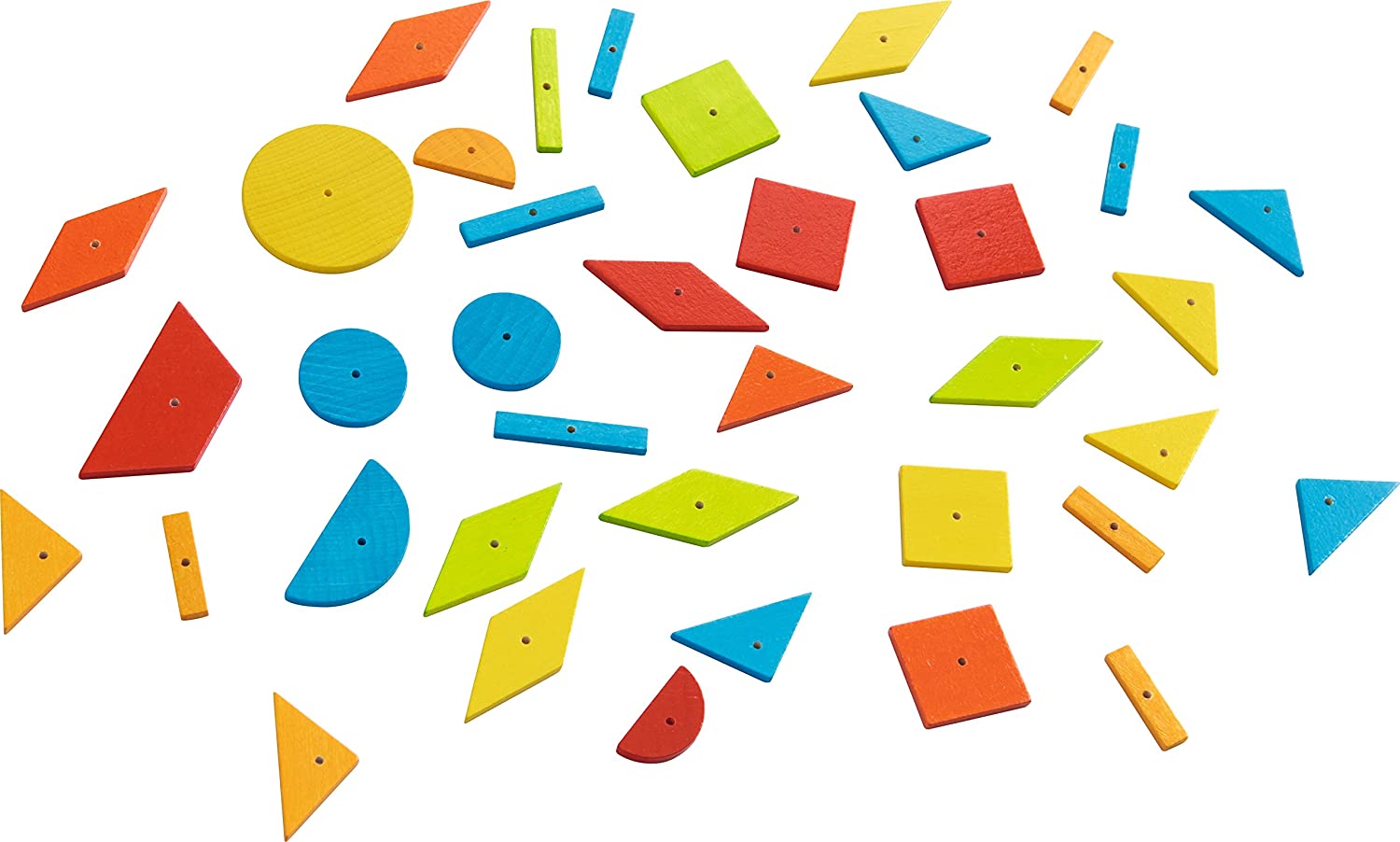 HABA 302963 Tack Zap Game How about that! With 50 wooden geometric shapes, for ages 3 and Up (Made in Germany) - Image 3
