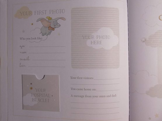 Disney Dumbo My 1st First Year New Baby Memory Record Book Gift - Image 4