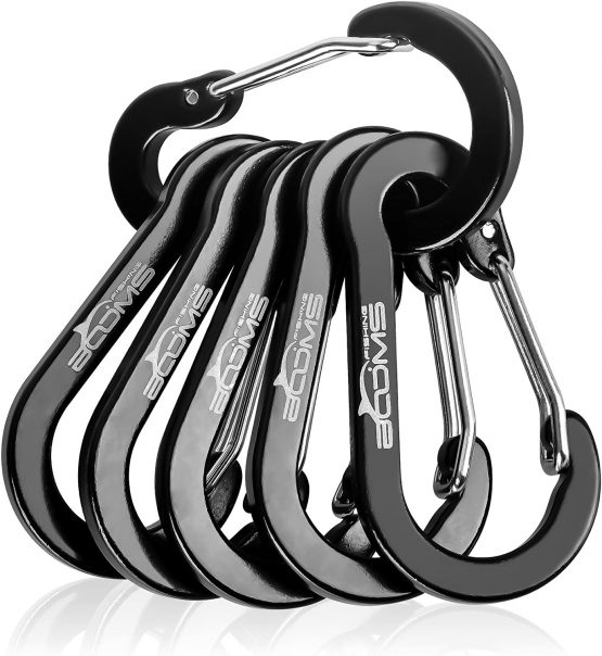 Booms Fishing CC1 Multi-Use Carabiner Clips For Key,Fishing,Camping,Outdoor sport,Daily life