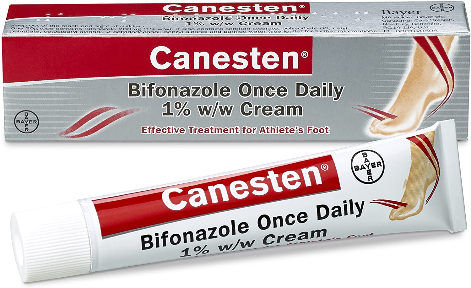 Canesten Bifonazole Once Daily Athlete’s Foot 1% w/w Cream | Effective ...