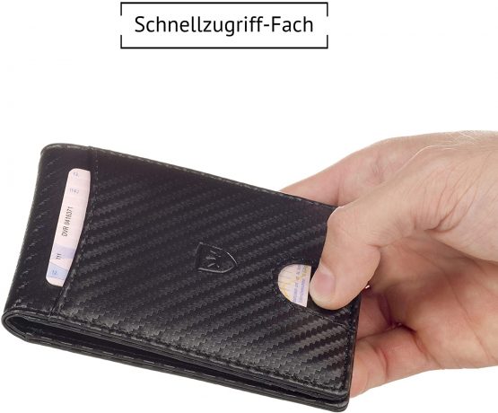 Kronenschein® Premium Men's Wallet with Clip Wallet Men's Wallet RFID Slim Wallet Credit Card Holder Card Case - Image 4