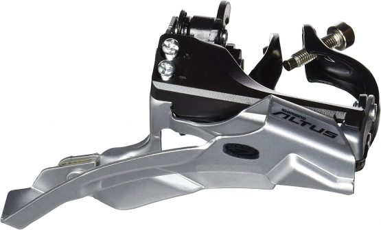Shimano Altus FD-M371X3 Conventional Swing Front Derailleur - Silver, 9 Speed