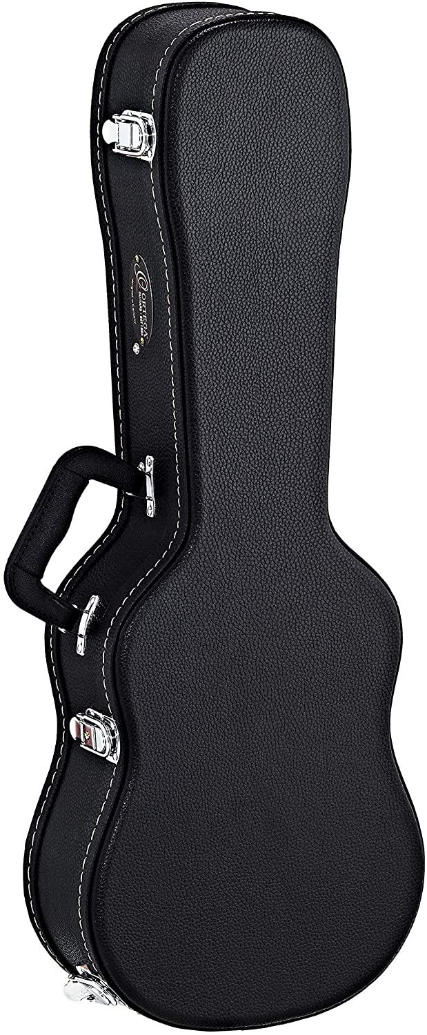 Ortega Guitars Economy Ukulele Hardcase - Case for Tenor Ukulele - Height 71 cm - Vinyl, Black (OUCSTD-TE)