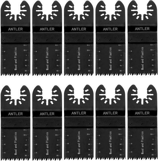 Antler QAB35CB 35mm Coarse Blades Compatible with Dewalt Stanley Worx Oscillating Multitool (Pack of 10)