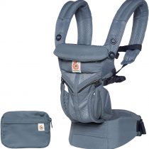 Ergobaby Baby Carrier, 4-Position Omni Cool Air Mesh for Newborn to Toddler (0-3 yrs), Ergonomic Child Carrier & Backpack, Oxford Blue