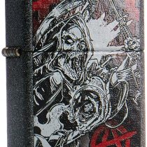 Zippo Lighter, Brass, Chrome, 5.5 x 3.5 x 1 cm