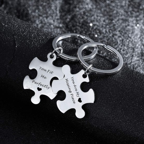 BESPMOSP Gifts for Couples Husband Wife Keychains Jewellery Best Friends Gifts Christmas Presents for Men Women (2PC My Person) - Image 2