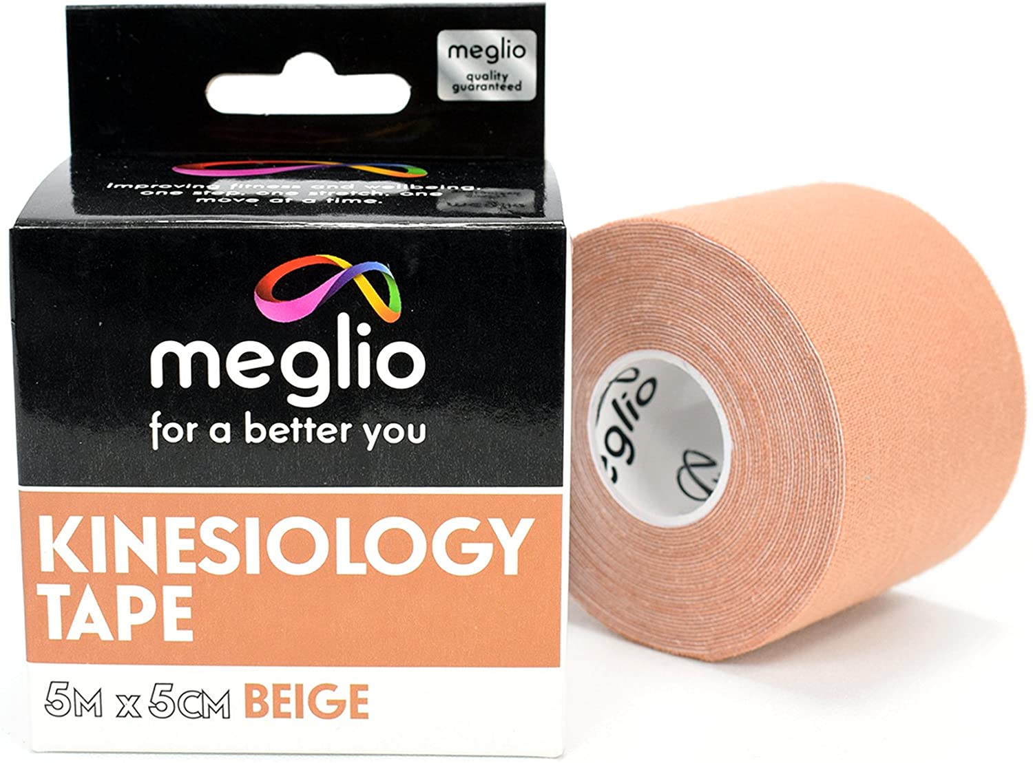 Meglio Kinesiology Tape, Uncut 5m Roll Sports Tape Strapping for Injuries Support Muscle Tape, K Tape, Physio Tape - Image 2