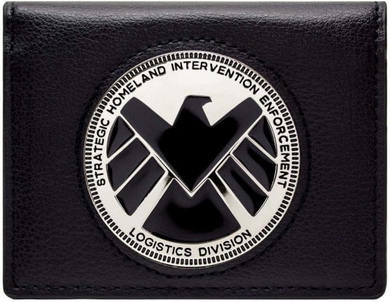 Marvel Avengers Agents of Shield Phil Coulson Badge Black ID & Card Wallet