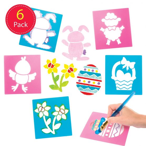 Baker Ross AW149 Easter Stencils - Pack Of 6, For Kids Arts And Crafts, Ornaments And Kids Painting! - Image 2