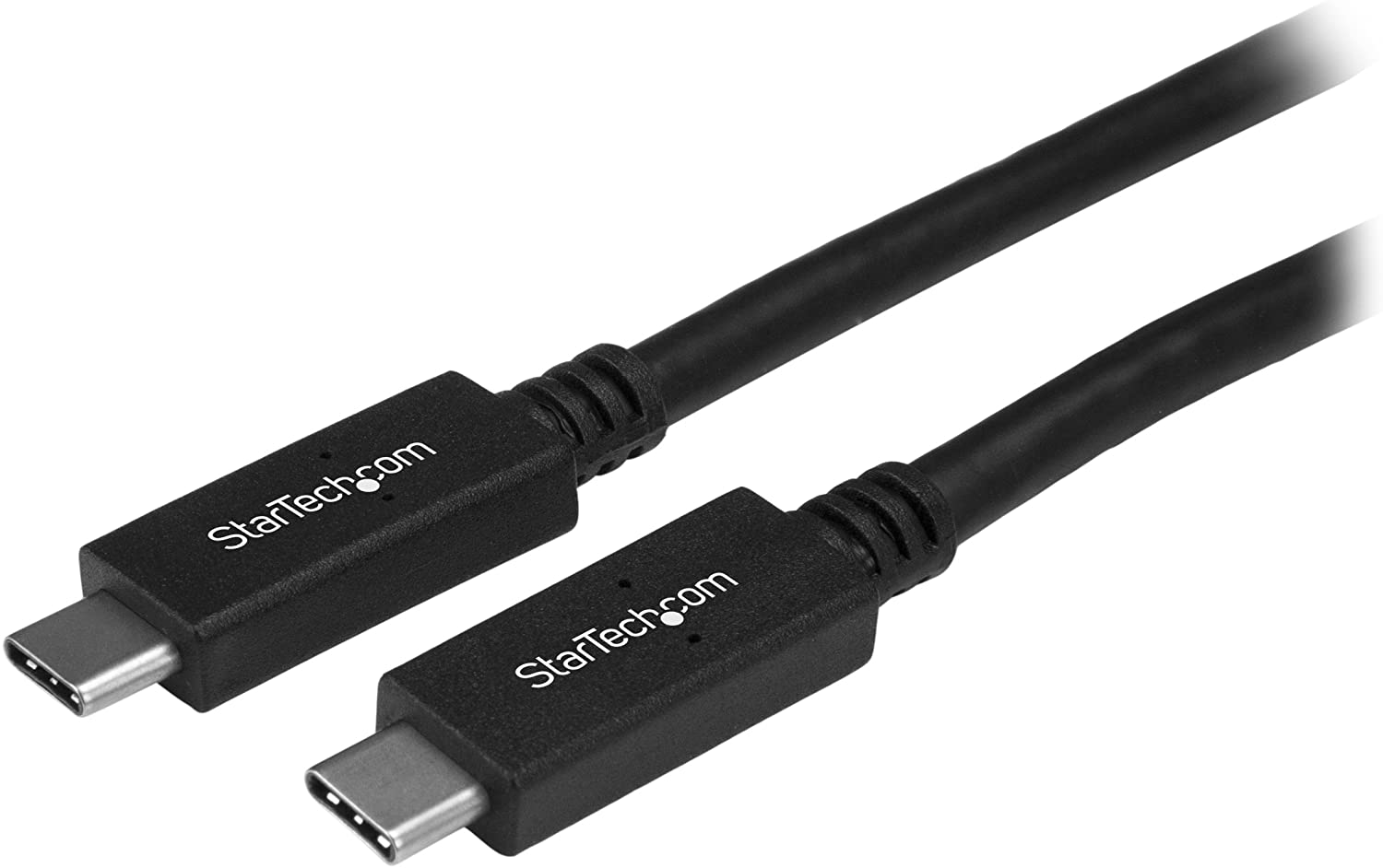 StarTech.com USB 3.1 Type C Cable - 6 ft / 2m - with Power Delivery (USB PD) - Power Pass Through Charging - USB Charger (USB315CC2M)