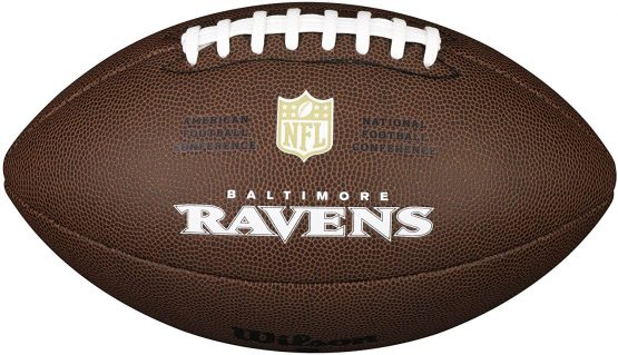 Wilson Sporting Goods NFL Team Logo Composite Football, Official - Baltimore Ravens - Image 2