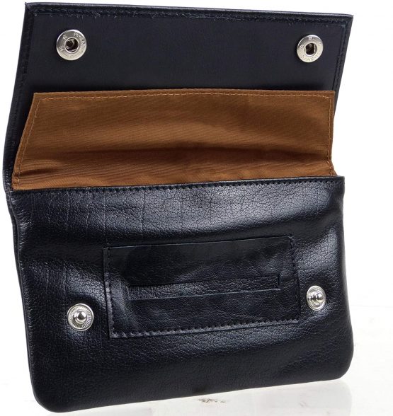 Oakridge Leather Tobacco Pouch Black - Image 3