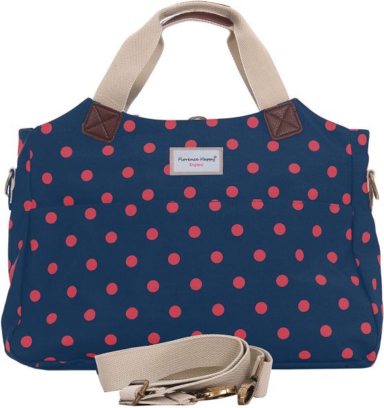 Ladies Oilcloth Business Laptop Bag Case Handbag Floral Polka Dot