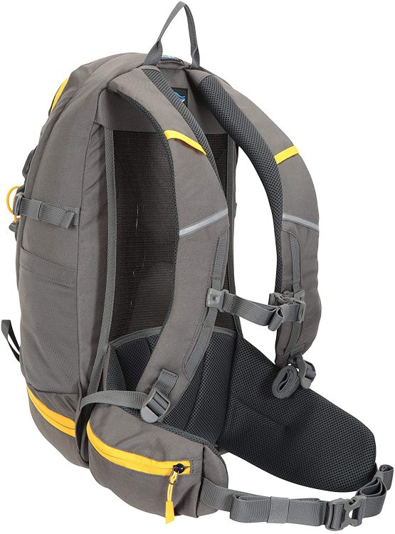 Mountain Warehouse Pace 20L Rucksack - Hydration Compatible Backpack, Airflow Back System Rucksack, Packaway Rain Cover - Bag for Travelling, Hiking, Camping - Image 3
