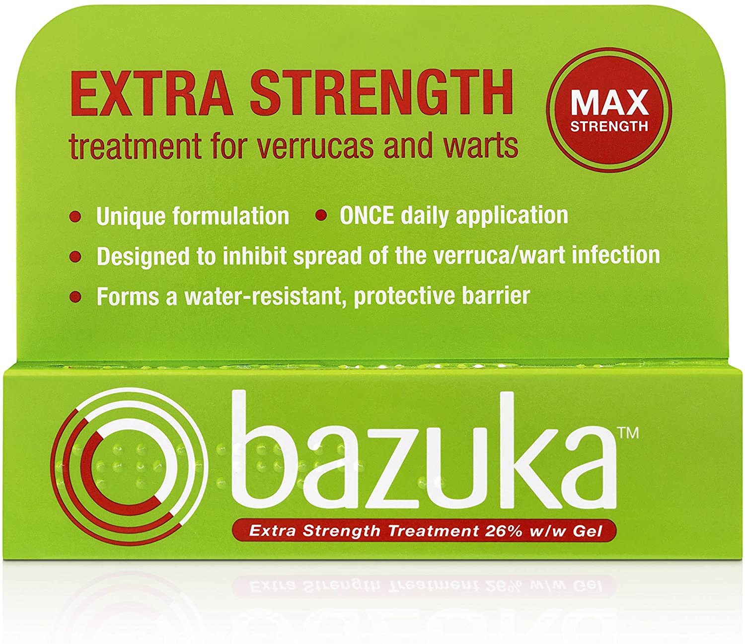 Bazuka Extra Strength Treatment Gel with emery board, 6g