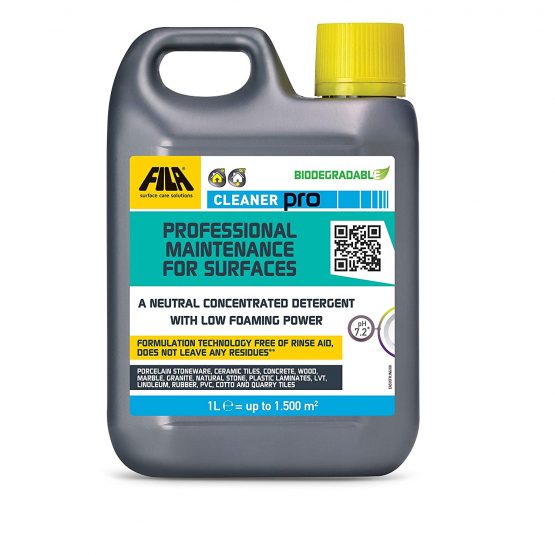 FILA Surface Care Solutions, Concentrated Neutral Detergent - Up to 40 Washes. Liquid Floor Cleaner for Marble, Stone, Porcelain Tiles, Ceramic Tiles, Terracotta, Wood and Laminates, 1L