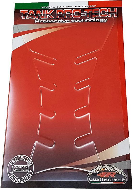 Quattroerre 1871 3D Tank Protection for Motorcycle, Sport, Transparent - Image 3