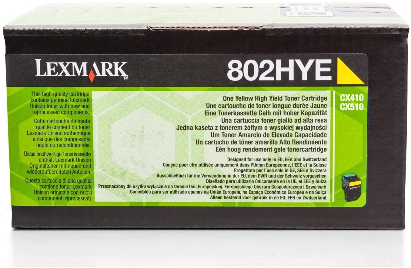 Lexmark 80C2HYE Laser Toner for CX410DE - Yellow - Image 2