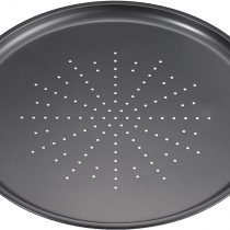 IBILI Crispy Pizza Mould Moka 32 cm, rolled steel plate, Black, 32 x 32 x 2 cm