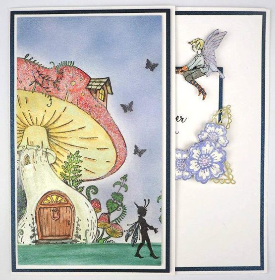 Creative Expressions Fairy Doors A5 Clear Stamp Set, Grey - Image 3
