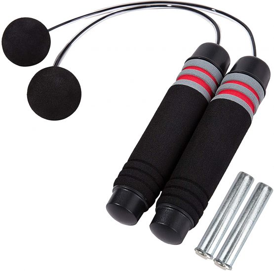 HONGXIN-SHOP Ropeless Jump Rope Weighted Cordless Skipping Rope Length Adjustable Tangle Free Wireless Speed Rope for Sport Exercise MMA Training Fitness Suitable for Adults and Kids Semi-load