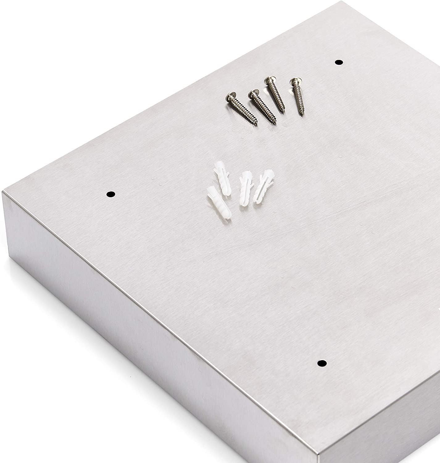 Zeller 13890 Key Cabinet 30 x 6 x 30 cm Glass and Stainless Steel, Silver, 30 x 30 x 6 cm - Image 3